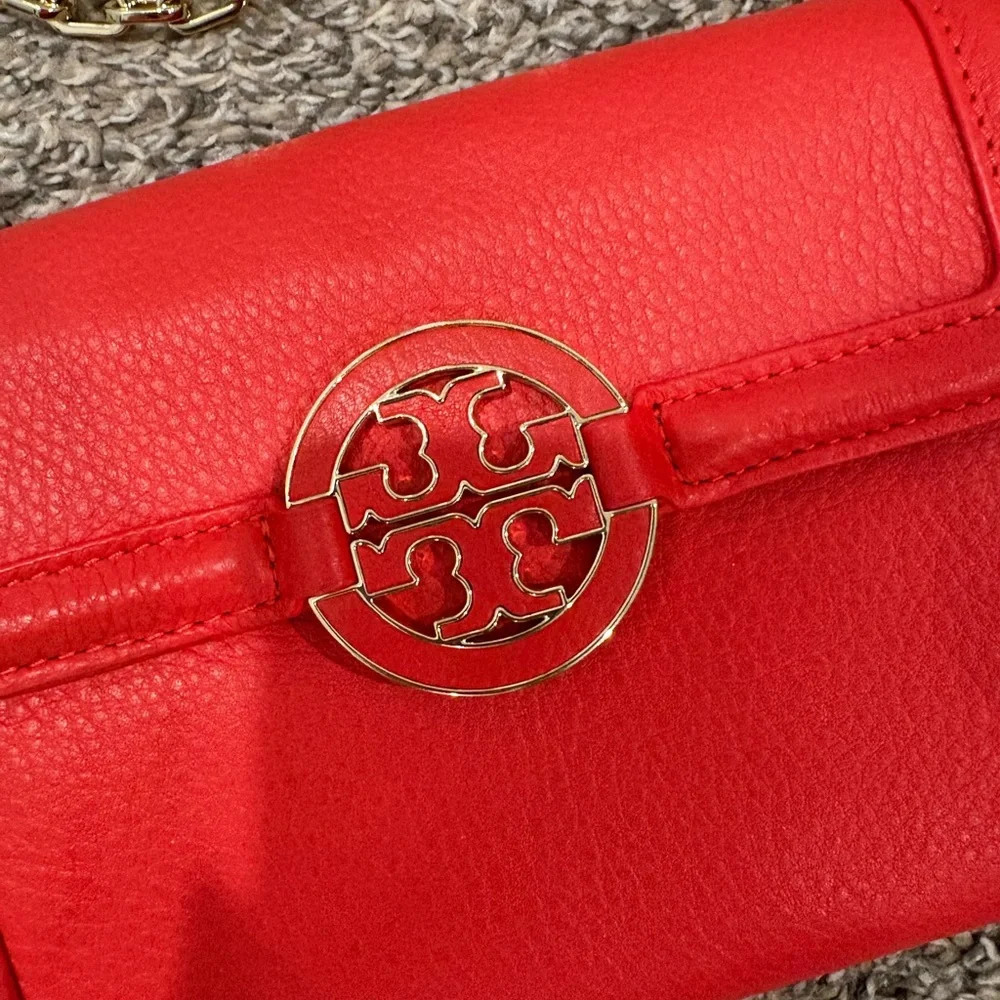 Tory Burch Amanda leather chain clutch crossbody bag - Picture 2 of 4